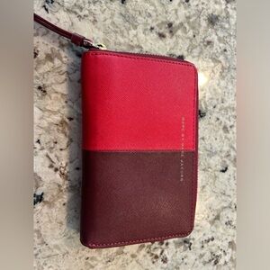Marc by Marc Jacobs wallet wristlet red burgundy